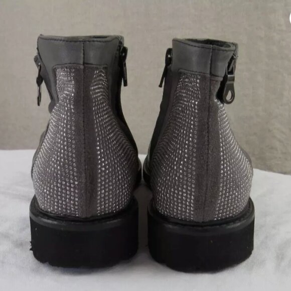 handmade Italy Designer leather/ Studded boots 11.5, 12 - Picture 4 of 6